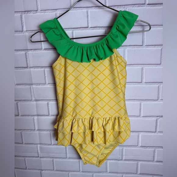 Gymboree Yellow Swimsuit with Green Accents/girls size 8 - Picture 8 of 8